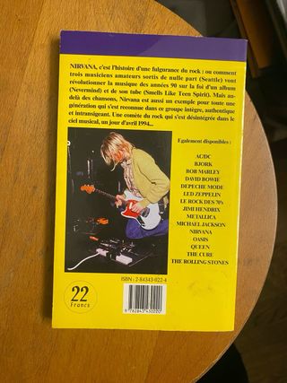 Nirvana - Bob Marley- Lote de 2 libros en frances