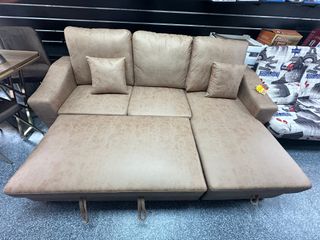 Sofá Cama Beige/Gris