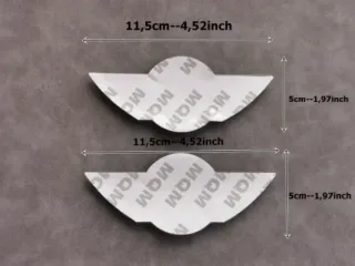 Mini Cooper One Logo Capó y Maletero 11,5x5cm