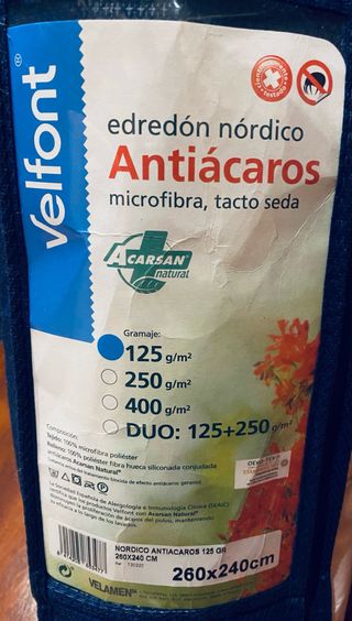Edredón Nórdico Velfont Antiácaros