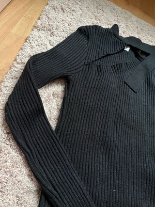 Camiseta negra manga larga talla XS