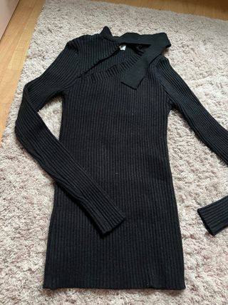 Camiseta negra manga larga talla XS