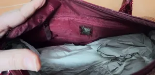 Borsa Carpisa bordeaux effetto coccodrillo