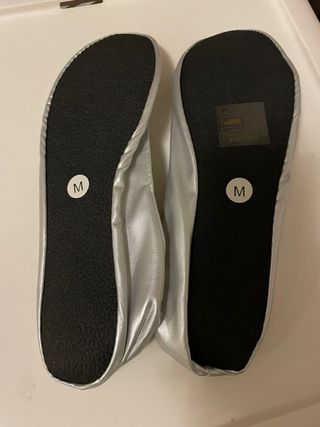 Bailarinas plateadas talla 38