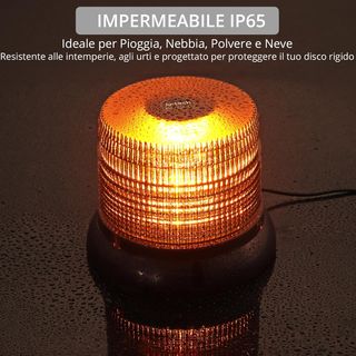 Luce di Emergenza LED 72, IP65, Base Magnetica