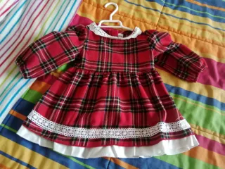 Vestido cuadros bebé