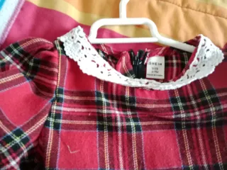 Vestido cuadros bebé