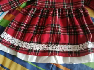 Vestido cuadros bebé