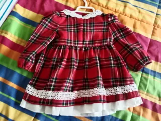 Vestido cuadros bebé