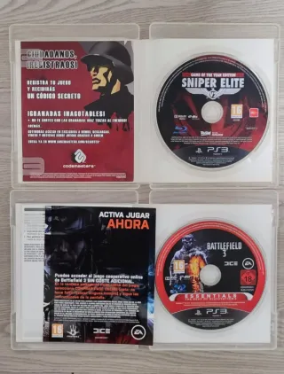 Lote Juegos PS3: Battlefield 3 y Sniper Elite V2
