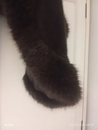 Estola/Capa Piel Sintética Marrón Sin Estrenar