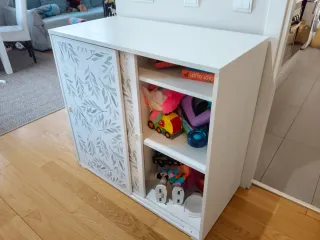 Mueble Almacenaje IKEA Blanco y Gris