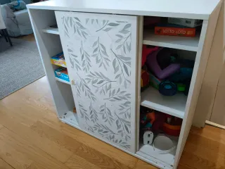 Mueble Almacenaje IKEA Blanco y Gris