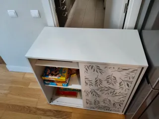 Mueble Almacenaje IKEA Blanco y Gris