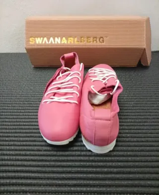 Zapatillas Swaanarlberg Piel Rosa Nuevas