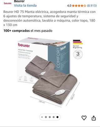 Manta Eléctrica Beurer HD 75