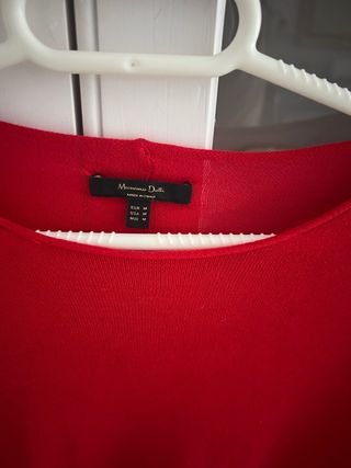 Jersey punto Massimo Dutti rojo