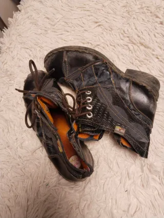 Botines TMA Piel Negro Multicolor