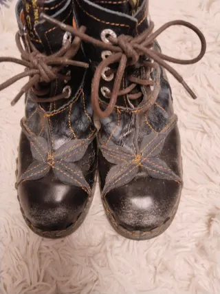 Botines TMA Piel Negro Multicolor