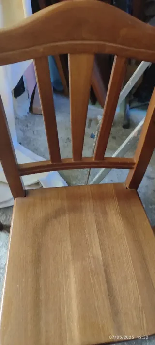 Set 4 Sedie Legno Marrone