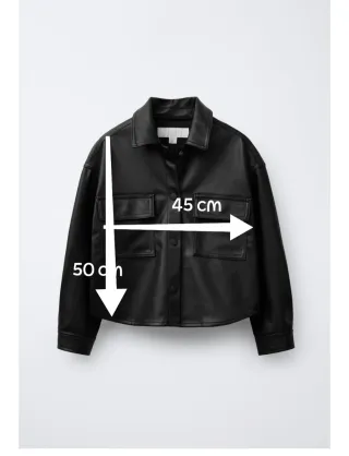 Cazadora Zara efecto piel