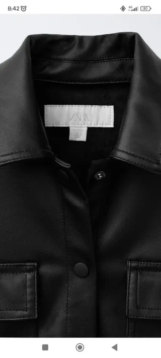 Cazadora Zara efecto piel