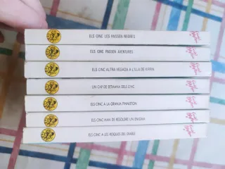 Lot 7 llibres els Cinc originals, en català