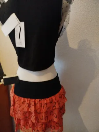 Conjunto Top y Falda con Estampado