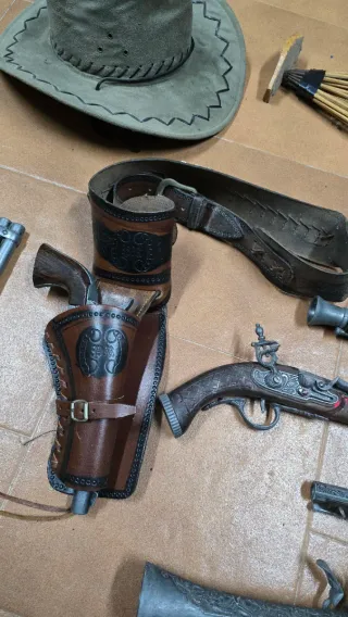 Set Decoración Temática Western - Madera y Metal