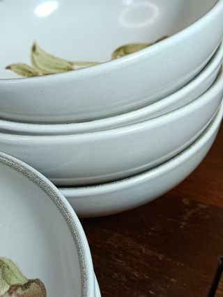 6 Cuencos Vintage Denby Troubadour Años 70