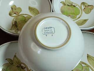 6 Cuencos Vintage Denby Troubadour Años 70