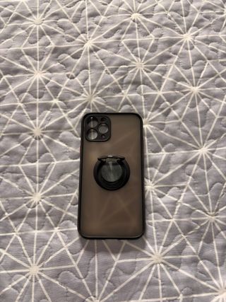 Funda iPhone 14 Pro Gris con Aro