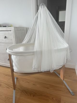 Minicuna BabyBjörn Harmony blanca con dosel