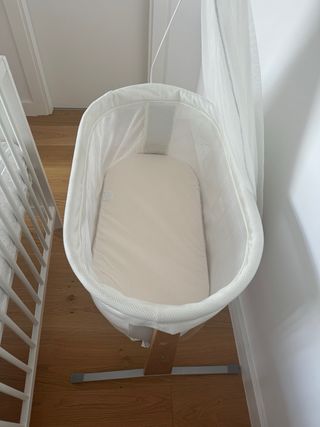 Minicuna BabyBjörn Harmony blanca con dosel