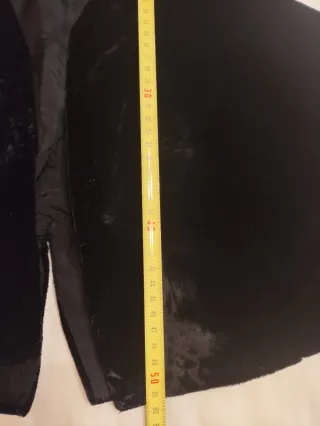 Chaleco tipo terciopelo negro