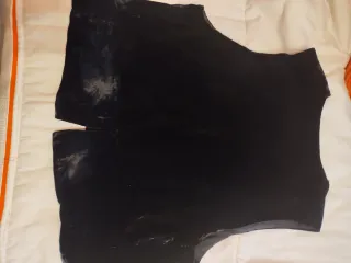 Chaleco tipo terciopelo negro