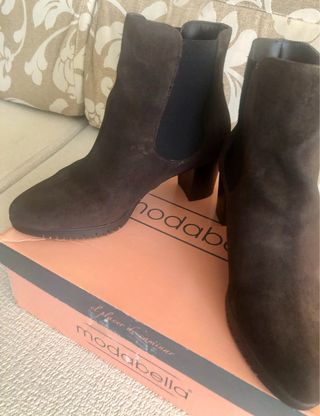 Botines ante marrón Talla 37