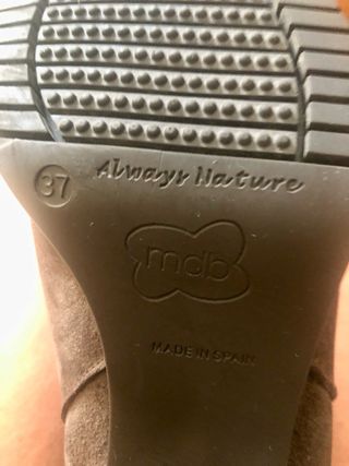 Botines ante marrón Talla 37