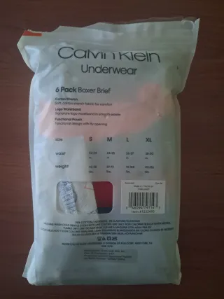 Pack 6 Boxer NIÑO Calvin Klein