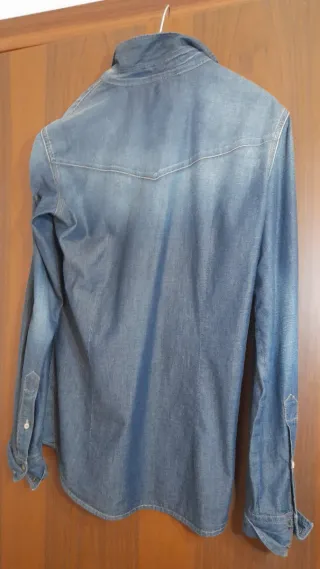 Camicia Benetton Uomo Denim