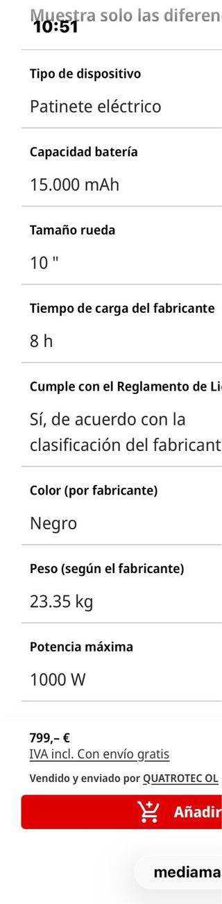 Smartgyro Speedway Pro Patinete Eléctrico