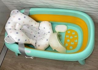 Bañera bebé plegable con accesorios - NUEVA