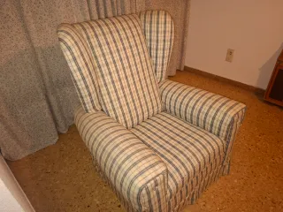 Butaca orejera y cabecero de 90cm a juego