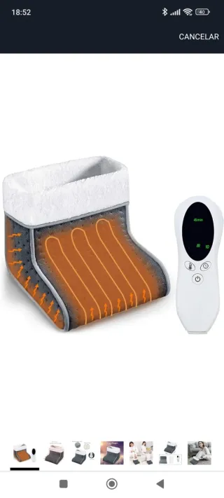 Calentador de pies eléctrico DEWEL