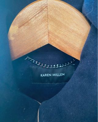 Abrigo Karen Millen Militar Azul Marino