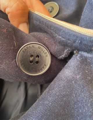 Abrigo Karen Millen Militar Azul Marino