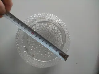 Tulipa de cristal decorada