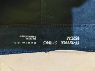 Pantalones Chinos Negros