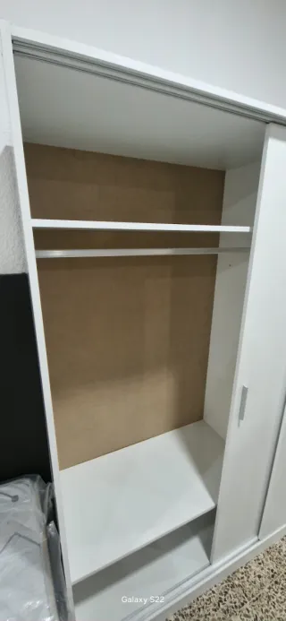 Armario blanco puertas correderas