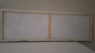 Cuadro flores rojas -  Lienzo Amapolas  120x40